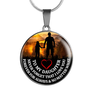 Beautiful daughter quotes Necklace - Father Daughter Pendants Necklace Birthday